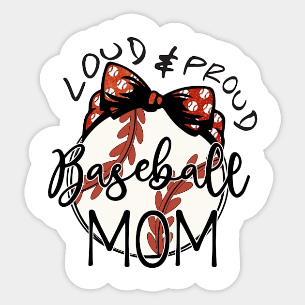 Loud & Proud Baseball Mom Sticker by Kribis